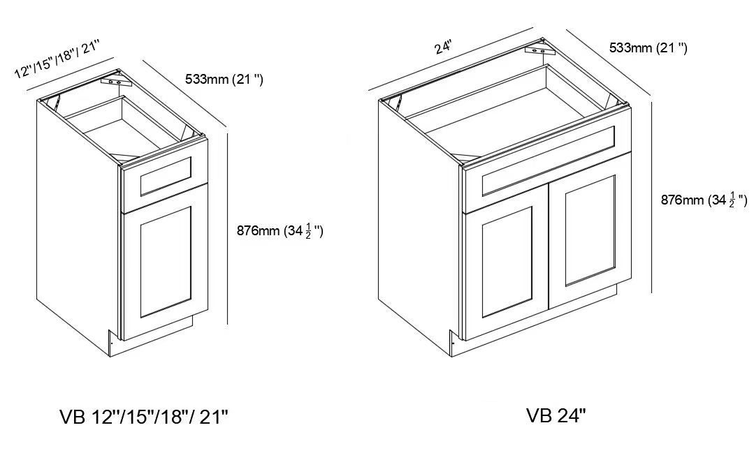 SINGLE DOOR VANITY BASE Decor Master